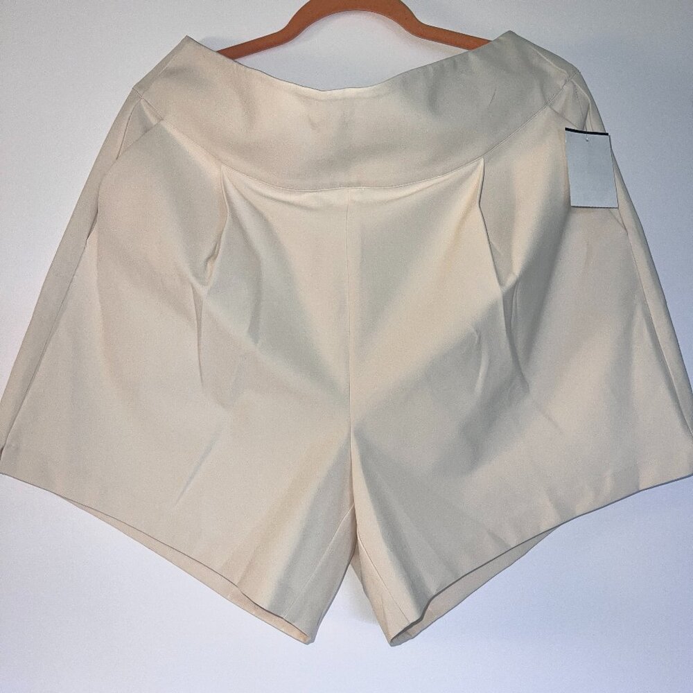 Tailored Cream Shorts